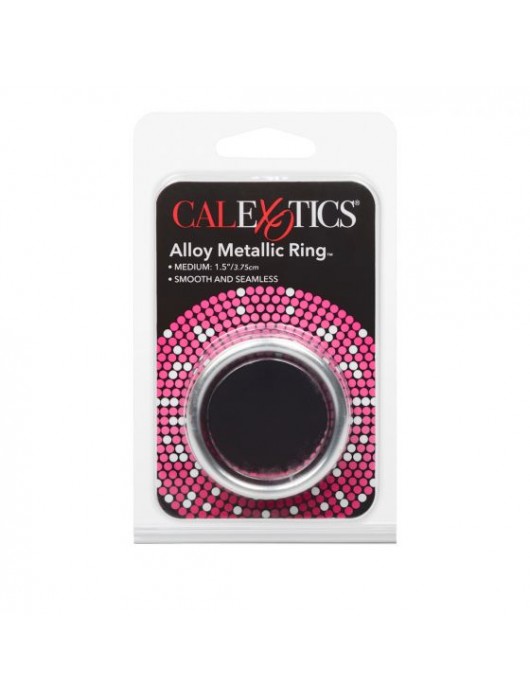 Серебристое эрекционное кольцо Alloy Metallic Ring Medium - California Exotic Novelties - в Ростове-на-Дону купить с доставкой