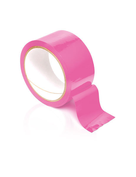 Розовая самоклеющаяся лента для связывания Pleasure Tape - 10,6 м. - Pipedream - купить с доставкой в Ростове-на-Дону
