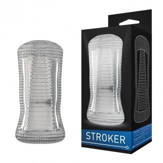 Прозрачный двухсторонний мастурбатор STROKER №1 - Rubber Tech Ltd - в Ростове-на-Дону купить с доставкой