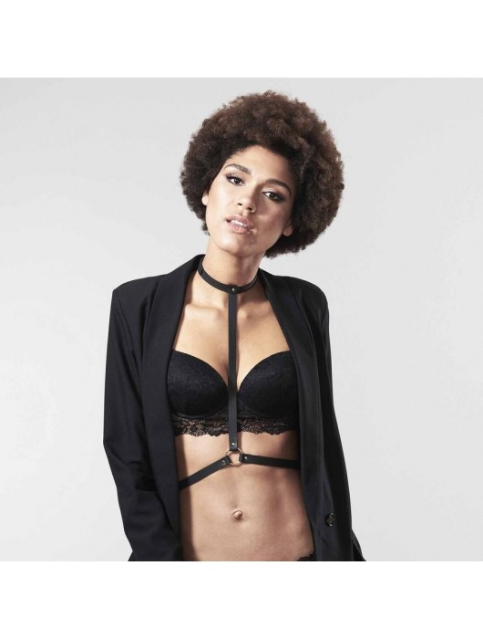 Чёрная упряжь MAZE I HARNESS - Bijoux Indiscrets купить с доставкой