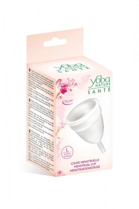Белая менструальная чаша Yoba Nature Coupe - размер L - Yoba - купить с доставкой в Ростове-на-Дону