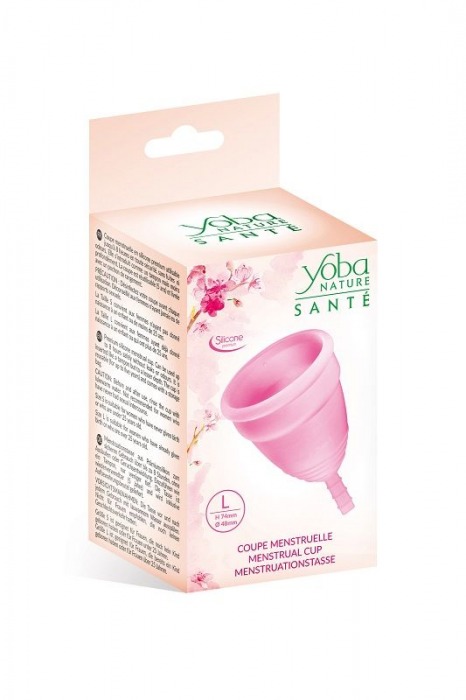 Розовая менструальная чаша Yoba Nature Coupe - размер L - Yoba - купить с доставкой в Ростове-на-Дону