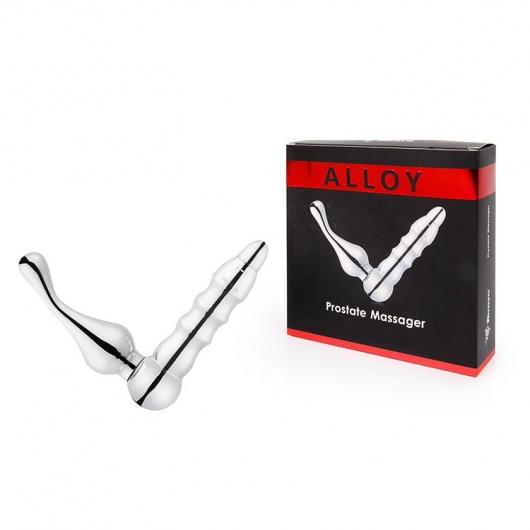 Серебристый металлический вибромассажер простаты Alloy - Bior toys - в Ростове-на-Дону купить с доставкой