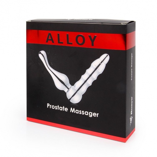 Серебристый металлический вибромассажер простаты Alloy - Bior toys - в Ростове-на-Дону купить с доставкой