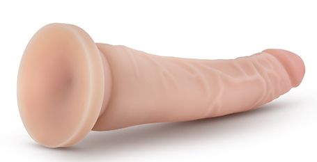 Телесный фаллоимитатор 8.5 Inch Silicone Dildo - 21,6 см. - Blush Novelties