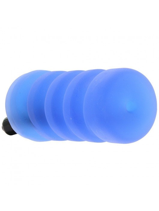 Голубой мастурбатор с вибрацией Zolo Backdoor Squeezable Vibrating Stroker - Zolo - в Ростове-на-Дону купить с доставкой