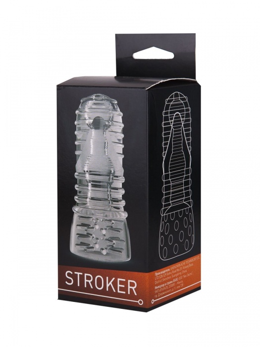 Прозрачный двусторонний мастурбатор STROKER №3 - Rubber Tech Ltd - в Ростове-на-Дону купить с доставкой