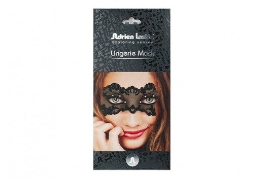 Черная ажурная маска Lingerie Mask - Adrien Lastic купить с доставкой