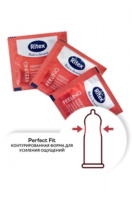Презервативы анатомической формы с накопителем RITEX PERFECT FIT - 8 шт. - RITEX - купить с доставкой в Ростове-на-Дону