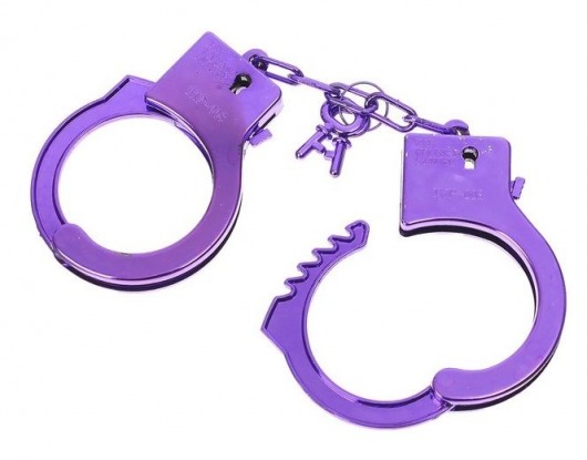 Фиолетовые пластиковые наручники  Блеск - Сима-Ленд - купить с доставкой в Ростове-на-Дону