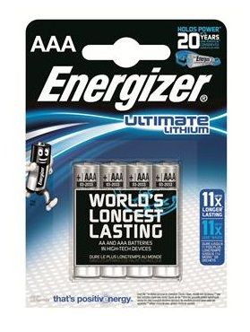 Батарейки Energizer Ultimate Lithium L92 AAA B - 4 шт. - Energizer - купить с доставкой в Ростове-на-Дону