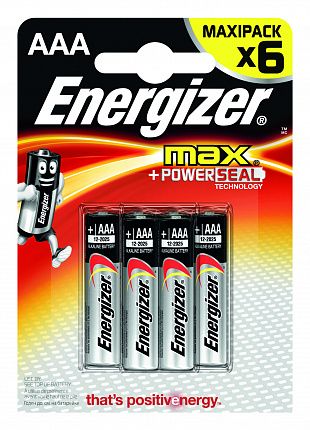 Батарейки Energizer MAX E92/AAA1,5V - 6 шт. - Energizer - купить с доставкой в Ростове-на-Дону