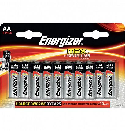 Батарейки Energizer MAX AA/LR6 1,5V - 16 шт. - Energizer - купить с доставкой в Ростове-на-Дону