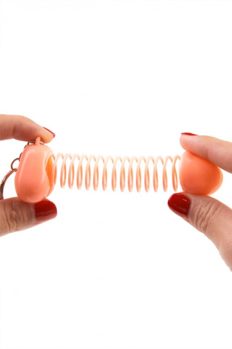 Телесный брелок для ключей в форме пениса - Romfun - купить с доставкой в Ростове-на-Дону