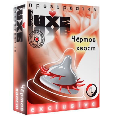 Презерватив LUXE  Exclusive  Чертов хвост  - 1 шт. - Luxe - купить с доставкой в Ростове-на-Дону