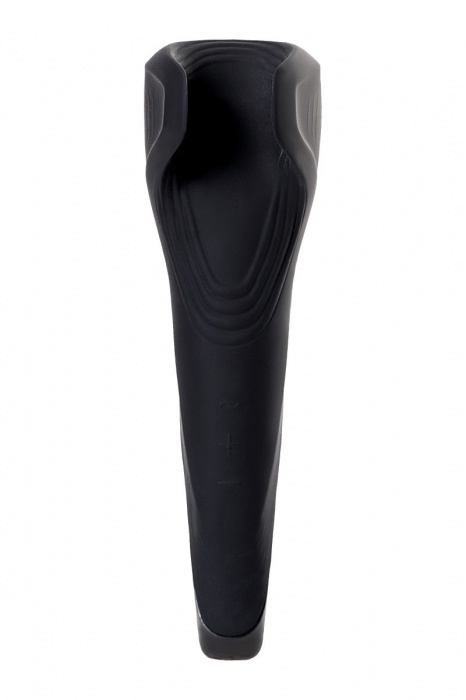 Чёрный нереалистичный мастурбатор с вибрацией Satisfyer Men Wand - Satisfyer - в Ростове-на-Дону купить с доставкой