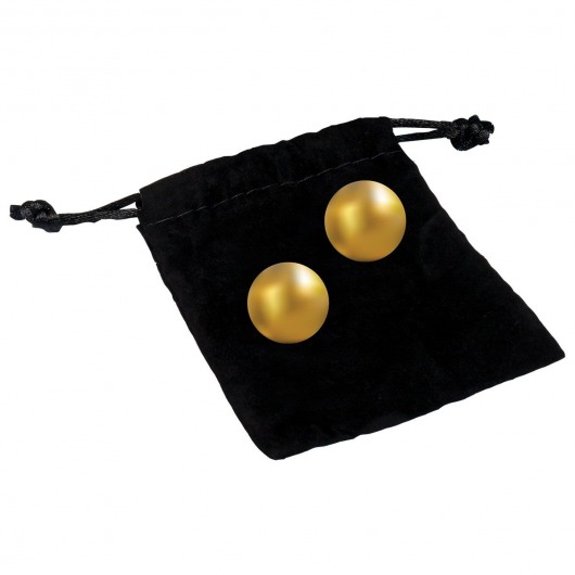 Вагинальные шарики 24К GOLD PLATED PLEASURE BALLS с золотым покрытием - CG