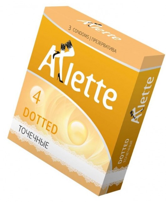 Презервативы Arlette Dotted с точечной текстурой - 3 шт. - Arlette - купить с доставкой в Ростове-на-Дону