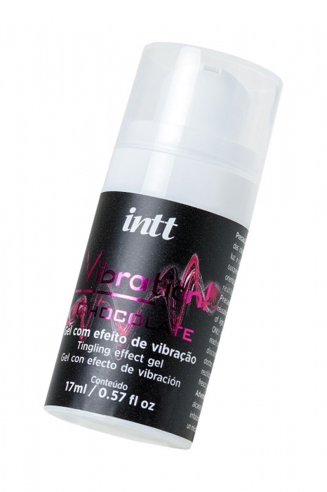Жидкий массажный гель VIBRATION Chocolate с шоколадным ароматом и эффектом вибрации - 17 мл. - INTT - купить с доставкой в Ростове-на-Дону