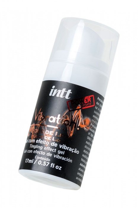 Жидкий массажный гель VIBRATION Dulce de Leche с ароматом сгущенного молока и эффектом вибрации - 17 мл. - INTT - купить с доставкой в Ростове-на-Дону