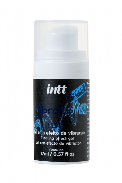 Жидкий массажный гель VIBRATION Extra-strong Ice с охлаждающим эффектом и эффектом вибрации - 17 мл. - INTT - купить с доставкой в Ростове-на-Дону