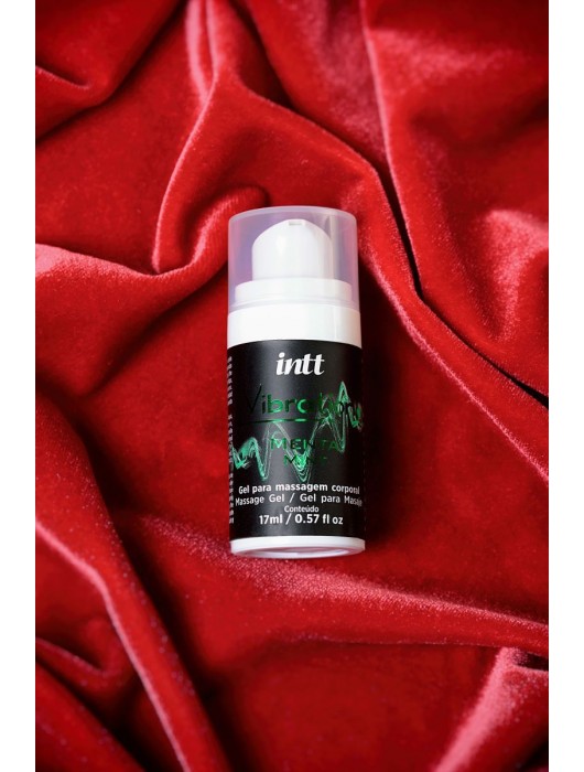 Жидкий массажный гель VIBRATION Mint с ароматом мяты и эффектом вибрации - 17 мл. - INTT - купить с доставкой в Ростове-на-Дону