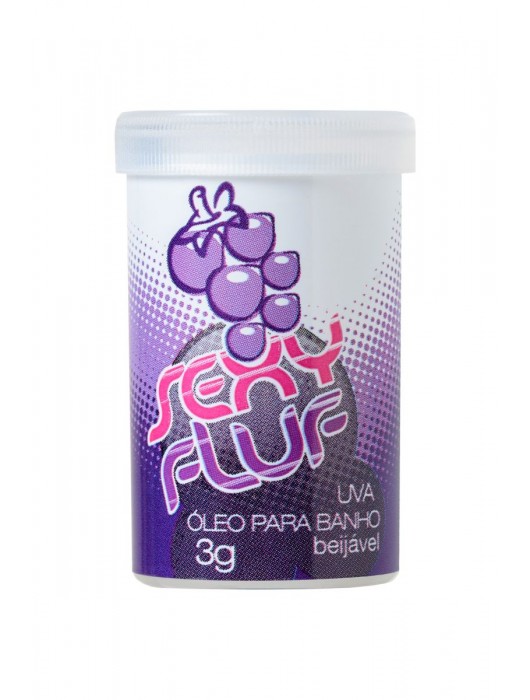 Масло для ванны и массажа SEXY FLUF с ароматом винограда - 2 капсулы (3 гр.) - INTT - купить с доставкой в Ростове-на-Дону