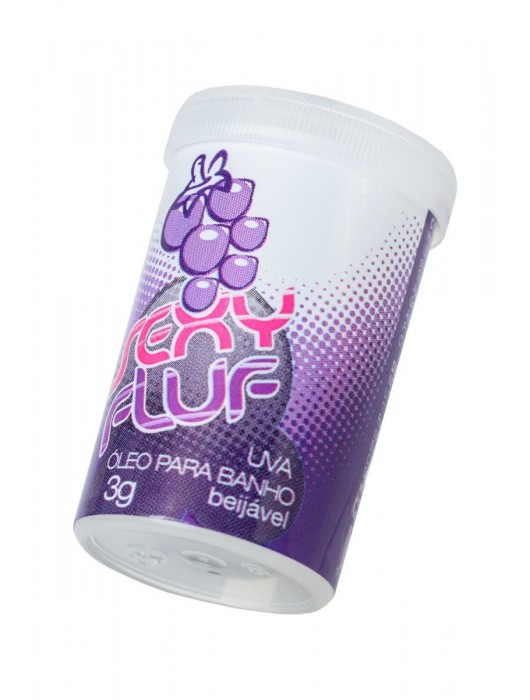 Масло для ванны и массажа SEXY FLUF с ароматом винограда - 2 капсулы (3 гр.) - INTT - купить с доставкой в Ростове-на-Дону