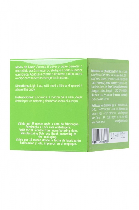 Массажная свеча для поцелуев Caiprinha с ароматом лайма - 30 гр. - INTT - купить с доставкой в Ростове-на-Дону