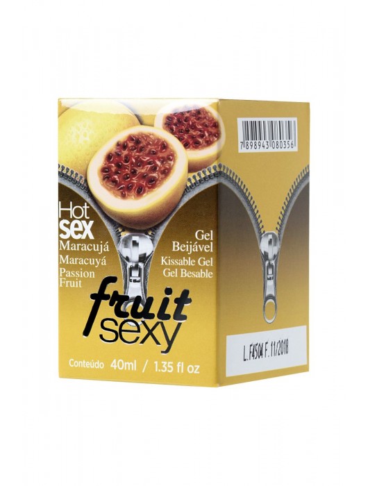 Массажное масло FRUIT SEXY Maracuja с ароматом маракуйи и разогревающим эффектом - 40 мл. - INTT - купить с доставкой в Ростове-на-Дону