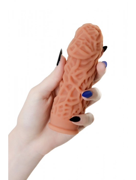 Телесная реалистичная насадка KOKOS Extreme Sleeve 12 с дополнительной стимуляцией - 12,7 см. - KOKOS - в Ростове-на-Дону купить с доставкой