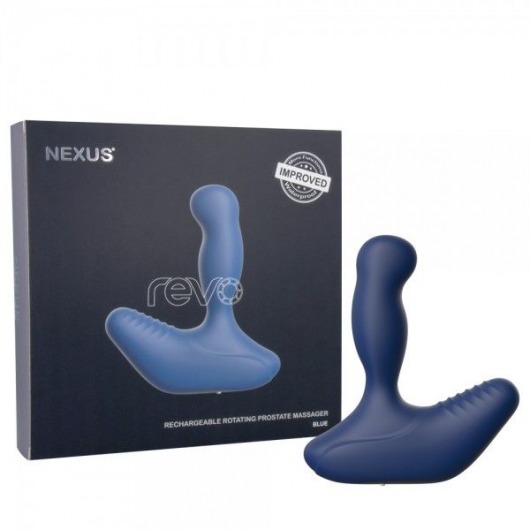 Синий вибромассажер простаты NEXUS REVO 2.0 с вращающейся головкой - Nexus Range - в Ростове-на-Дону купить с доставкой