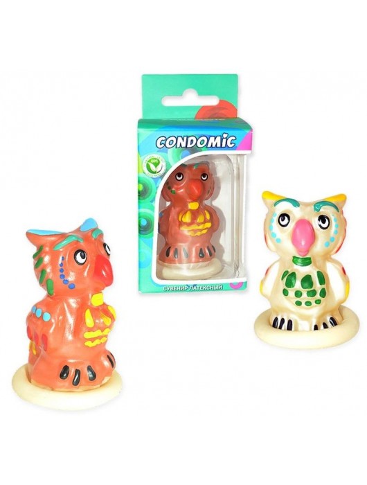 Сувенирный латексный презерватив  Сова - Sitabella - купить с доставкой в Ростове-на-Дону