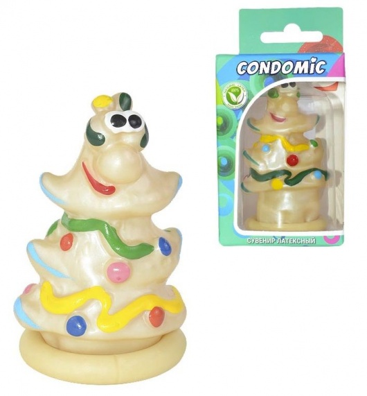 Сувенирный латексный презерватив  Елка - Sitabella - купить с доставкой в Ростове-на-Дону