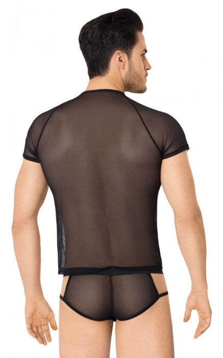 Эффектный полупрозрачный мужской комплект из сетки - SoftLine купить с доставкой