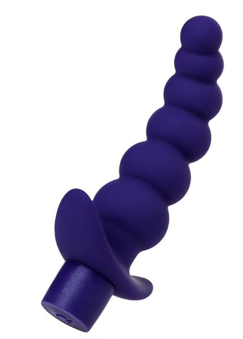 Фиолетовый силиконовый анальный вибратор Dandy - 13,5 см. - ToyFa