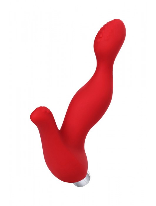 Красный силиконовый вибростимулятор простаты Proman - 12,5 см. - ToyFa - в Ростове-на-Дону купить с доставкой