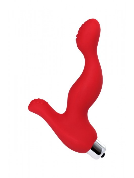 Красный силиконовый вибростимулятор простаты Proman - 12,5 см. - ToyFa - в Ростове-на-Дону купить с доставкой