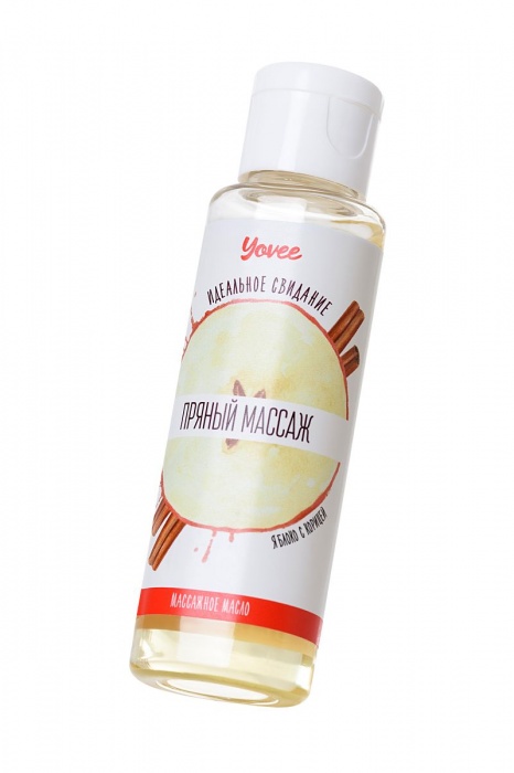 Масло для массажа «Пряный массаж» с ароматом яблока и корицы - 50 мл. - ToyFa - купить с доставкой в Ростове-на-Дону