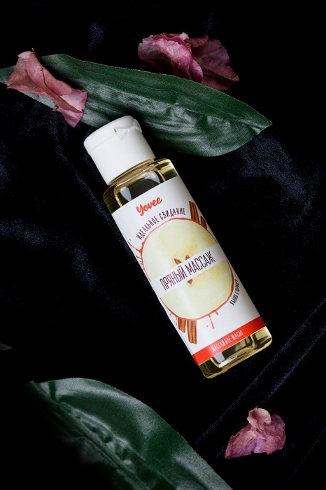 Масло для массажа «Пряный массаж» с ароматом яблока и корицы - 50 мл. - ToyFa - купить с доставкой в Ростове-на-Дону