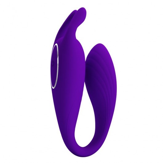 Фиолетовый U-образный вибратор для пар Bill с пультом ДУ - Baile