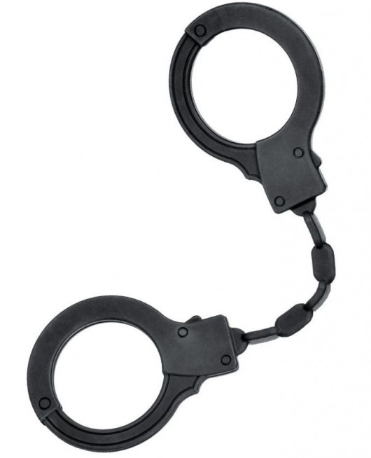 Черные силиконовые наручники A-Toys без ключа - A-toys - купить с доставкой в Ростове-на-Дону
