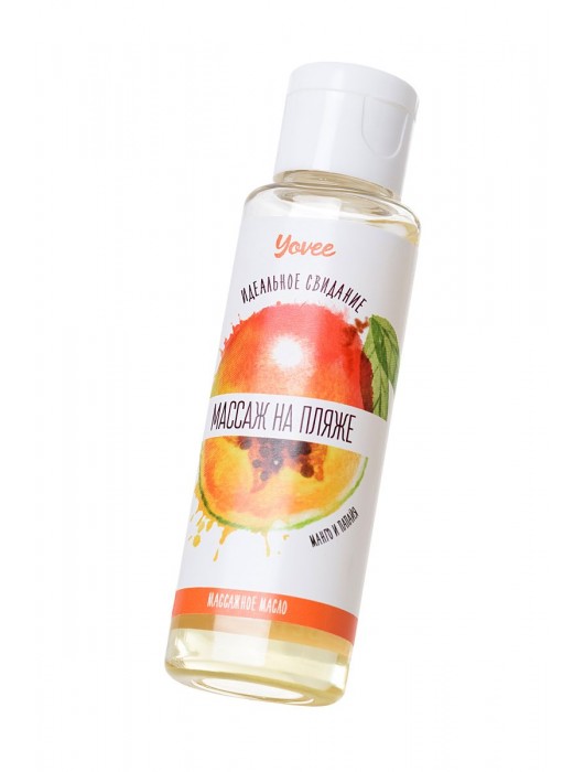 Масло для массажа «Массаж на пляже» с ароматом манго и папайи - 50 мл. - ToyFa - купить с доставкой в Ростове-на-Дону