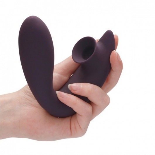 Фиолетовый вибратор для G-точки Irresistible Desirable с бесконтактной клиторальной стимуляцией - Irresistible