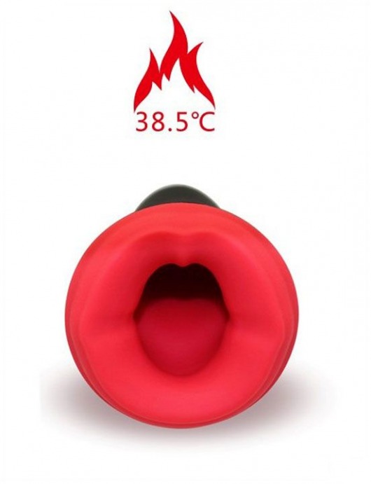 Черно-красный вибромастурбатор с нагревом Elmer - Yuanse - в Ростове-на-Дону купить с доставкой