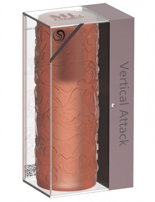 Оранжевый вибромастурбатор Vertical Attack - ML Creation - в Ростове-на-Дону купить с доставкой