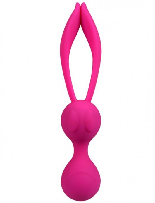 Ярко-розовые вагинальные шарики Rabbit - Iyiqu