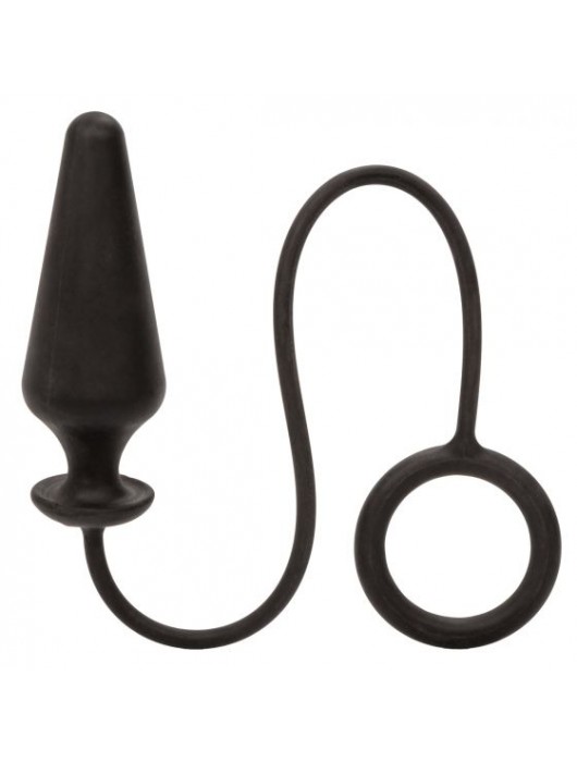 Черное эрекционное кольцо с анальной пробкой Dr. Joel Kaplan Silicone Probe   Ring - California Exotic Novelties - в Ростове-на-Дону купить с доставкой