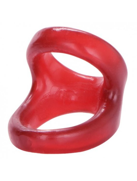 Красное эрекционное кольцо с подхватом COLT Snug Tugger - California Exotic Novelties - в Ростове-на-Дону купить с доставкой