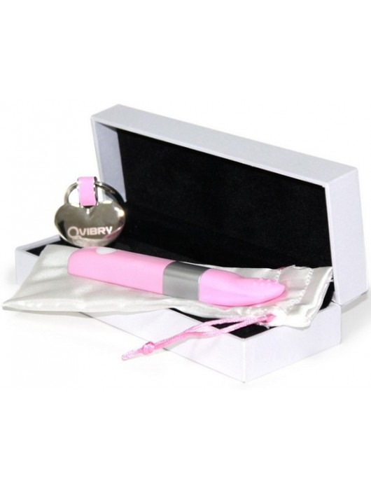 Розовый клиторальный вибромассажёр Qvibry - Qvibry